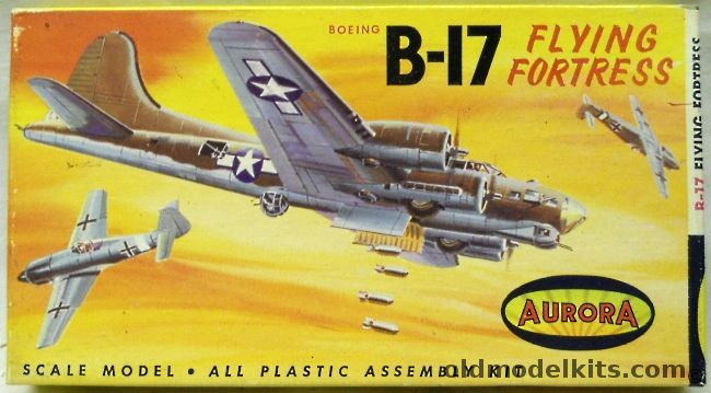 Aurora 1/156 Boeing B-17 Flying Fortress, 491 plastic model kit